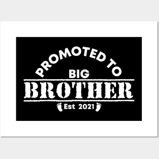 Vintage Promoted to Big Brother 2021 new Brother gift Big Brother Posters and Art